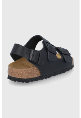 Birkenstock Кожени сандали Milano дамски в черно - Pepit.bg