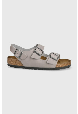 Birkenstock Кожени сандали Milano мъжки в бежово - Pepit.bg