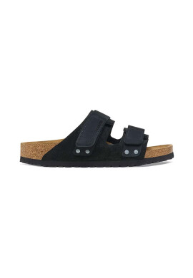 Birkenstock Велурени чехли Uji в черно 1024810 - Pepit.bg