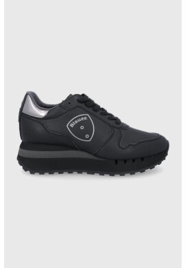 Blauer Кожени обувки в черно със скосена платформа - Pepit.bg