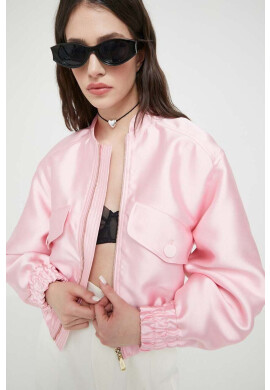 Blugirl Blumarine Яке бомбър в розово с преходна изолация - Pepit.bg