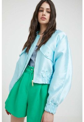 Blugirl Blumarine Яке бомбър в синьо с преходна изолация - Pepit.bg