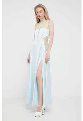 Blugirl Blumarine Рокля в синьо дълъг модел разкроен модел - Pepit.bg