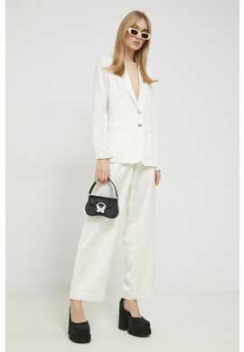 Blugirl Blumarine Сако в бежово с едно копче с десен - Pepit.bg
