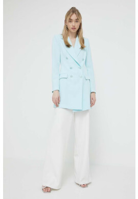 Blugirl Blumarine Сако в синьо с двуредно закопчаване с изчистен дизайн - Pepit.bg