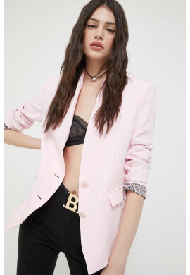 Blugirl Blumarine Сако в розово с едно копче с изчистен дизайн - Pepit.bg