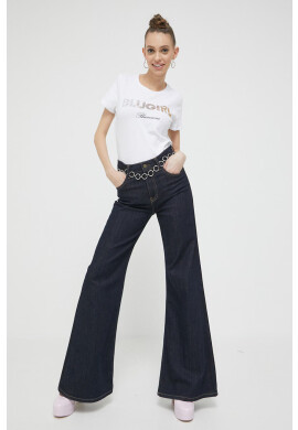 Blugirl Blumarine Тениска в бяло - Pepit.bg