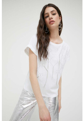 Blugirl Blumarine Тениска в бяло - Pepit.bg
