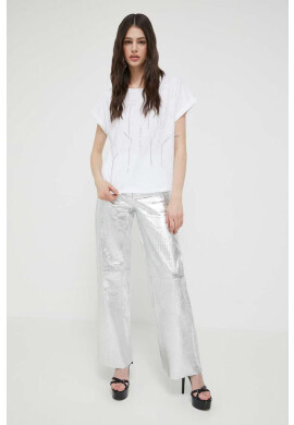 Blugirl Blumarine Тениска в бяло - Pepit.bg