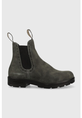 Blundstone Велурени боти челси 1630 в сиво с равна подметка - Pepit.bg