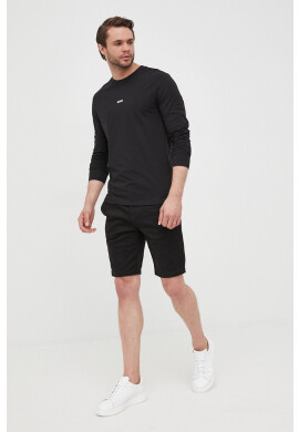 Boss Orange Блуза с дълги ръкави BOSS Boss Casual в черно с изчистен дизайн - Pepit.bg