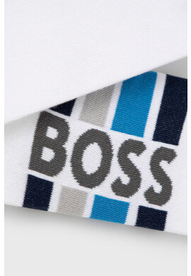 Boss Чорапи (2 чифта) мъжки в бяло - Pepit.bg