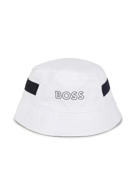 Boss Детска памучна капела в бяло от памук - Pepit.bg