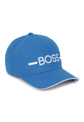 Boss Детска памучна шапка с апликация - Pepit.bg