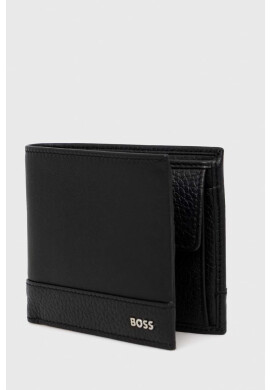 Boss Кожен портфейл мъжки в черно - Pepit.bg