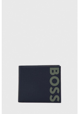 Boss Кожен портфейл мъжки в тъмносиньо - Pepit.bg