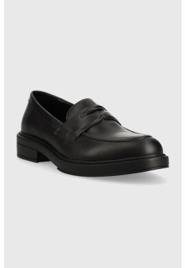 Boss Кожени мокасини Vanity в черно с платформа 50498808 - Pepit.bg