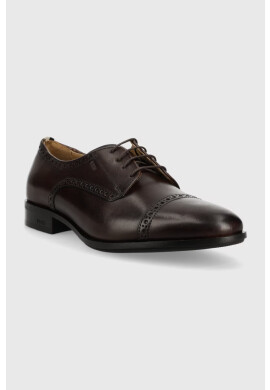 Boss Кожени половинки обувки Colby в кафяво 50498466 - Pepit.bg