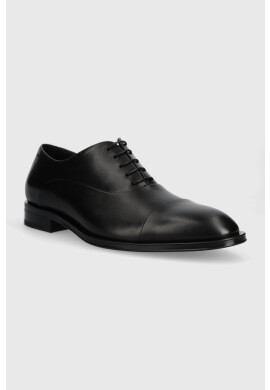 Boss Кожени половинки обувки Derrek в черно 50495997 - Pepit.bg