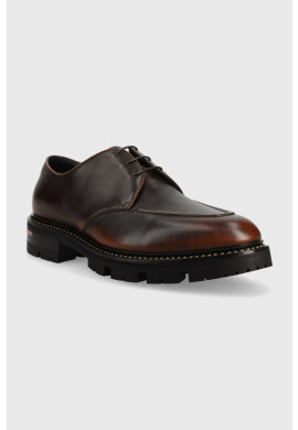 Boss Кожени половинки обувки Terry-T в кафяво 50499852 - Pepit.bg