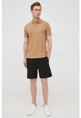 Boss Orange Памучен къс панталон BOSS Boss Casual в черно - Pepit.bg
