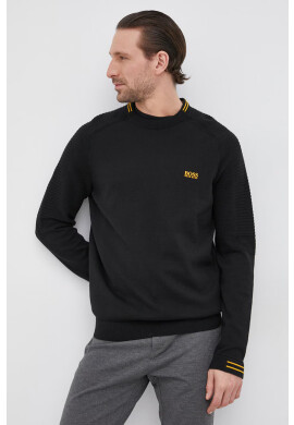 Boss Памучен пуловер Athleisure - Pepit.bg