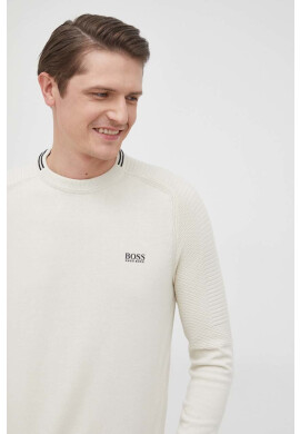 Boss Памучен пуловер Athleisure - Pepit.bg
