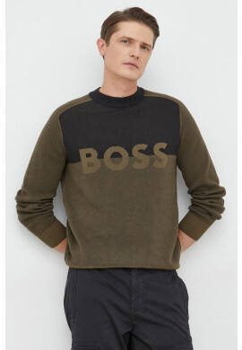 Boss Памучен пуловер Casual - Pepit.bg