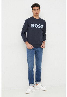 Boss Памучен суичър - Pepit.bg