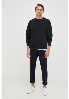 Boss Orange Памучен суичър BOSS Boss Casual в черно с изчистен дизайн - Pepit.bg