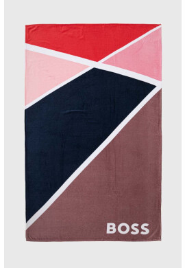 Boss Памучна кърпа в червено - Pepit.bg