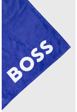 Boss Памучна кърпа в синьо - Pepit.bg