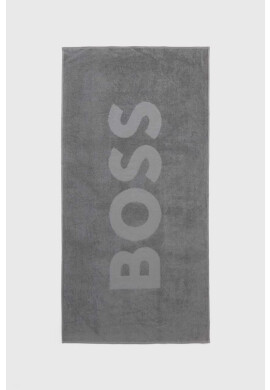 Boss Памучна кърпа в сиво - Pepit.bg
