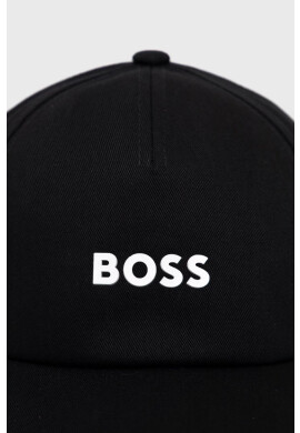 Boss Orange Памучна шапка BOSS Casual в черно с апликация - Pepit.bg