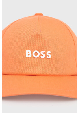 Boss Orange Памучна шапка BOSS Casual в червено с апликация - Pepit.bg