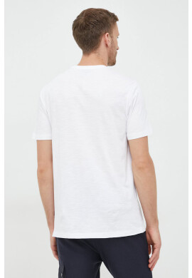 Boss Orange Памучна тениска BOSS Boss Casual в бяло с изчистен дизайн - Pepit.bg