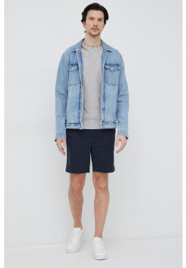 Boss Памучна тениска ATHLEISURE в сиво с изчистен дизайн - Pepit.bg