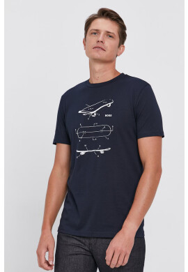 Boss Памучна тениска Casual - Pepit.bg