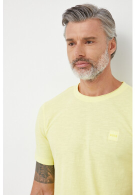 Boss Orange Памучна тениска BOSS Boss Casual в черно с принт - Pepit.bg