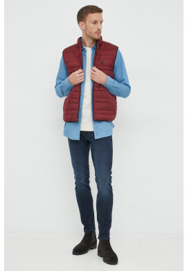 Boss Orange Памучна тениска BOSS Boss Casual в бежово с апликация - Pepit.bg