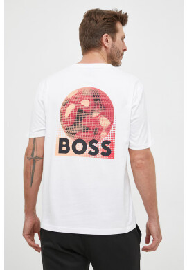 Boss Orange Памучна тениска с две лица BOSS - Pepit.bg