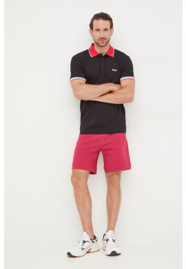 Boss Памучна тениска с яка Athleisure - Pepit.bg
