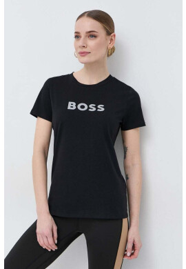 Boss Памучна тениска x Alica Schmidt в черно - Pepit.bg