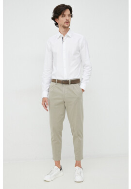 Boss Orange Панталони BOSS Boss Casual в сиво с кройка по тялото - Pepit.bg