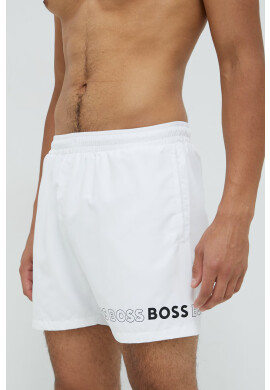 Boss Плувни шорти в бяло - Pepit.bg
