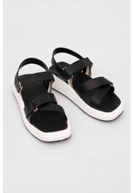 Boss Сандали Jess Sandal-FL в черно с платформа 50493086 - Pepit.bg