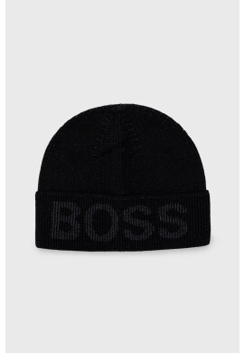Boss Шапка в черно с фина плетка - Pepit.bg