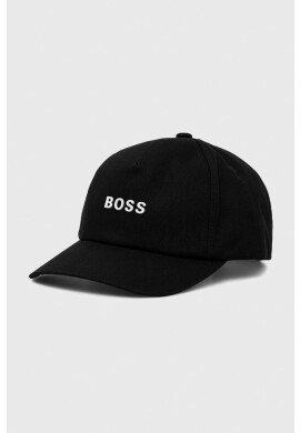 Boss Orange Шапка Boss в черно с апликация - Pepit.bg