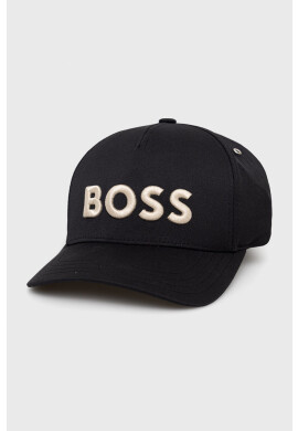 Boss Шапка в черно с апликация - Pepit.bg
