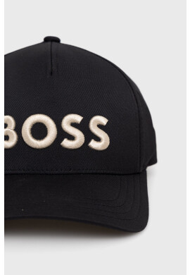 Boss Шапка в черно с апликация - Pepit.bg